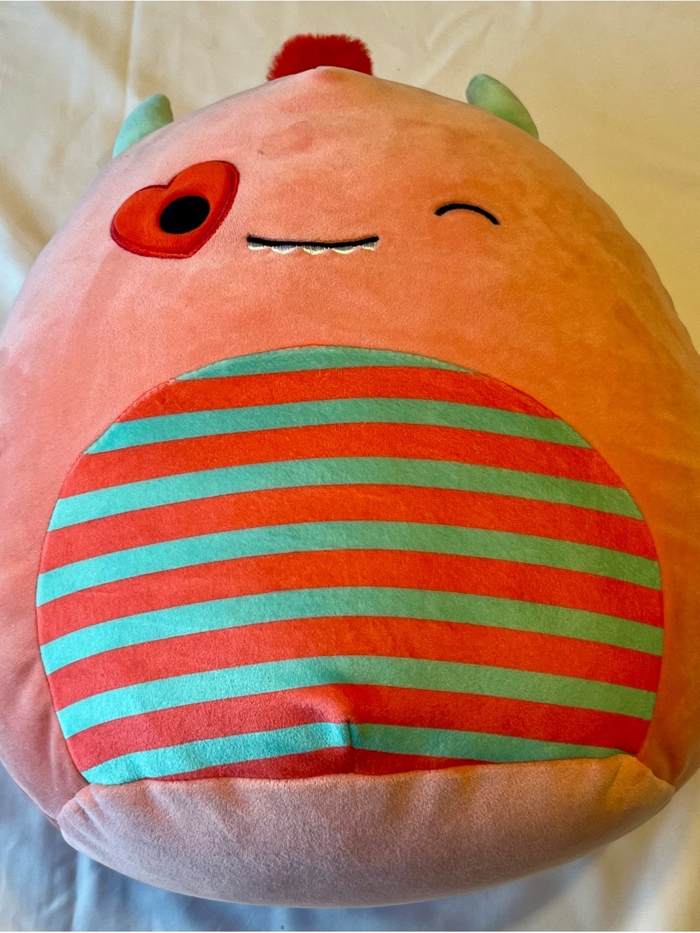 Squishmallows Willett Pink Monster Plush Approx 13 Inch Valentine - Picture 3 of 7
